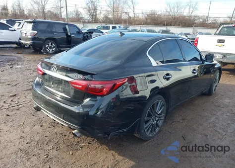 2018 Infiniti Q50 3.0T Red Sport 400 from USA, damaged, VIN JN1FV7AR8JM480366